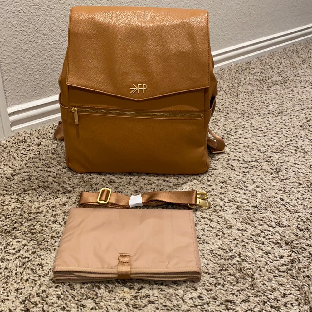 Freshly picked butterscotch diaper bag.
